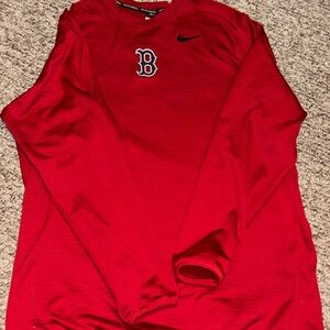 Men’s Boston Red Sox Nike Dri Fit Red L/S Nike BSBL Performance shirt Size XL
